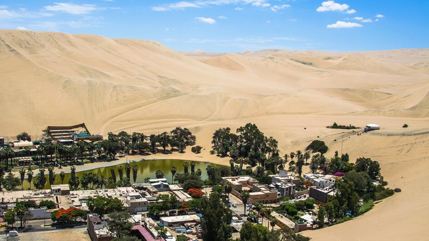 Não é o Deserto do Saara! Oásis com lagoa verde esmeralda fica na América do Sul