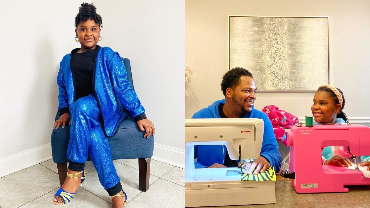 Pai cria as roupas da filha desde os 3 anos e hoje a dupla bomba no Instagram: 17 looks!