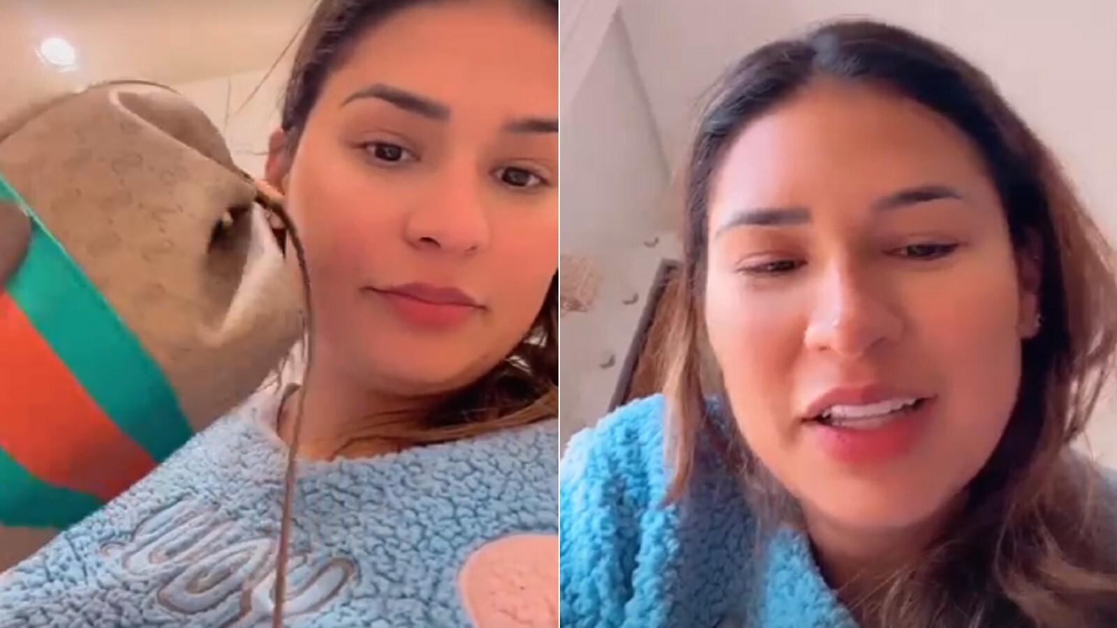 Lençol rasgado, bolsa remendada: Simone mostra gambiarras 100% “gente como a gente” em casa