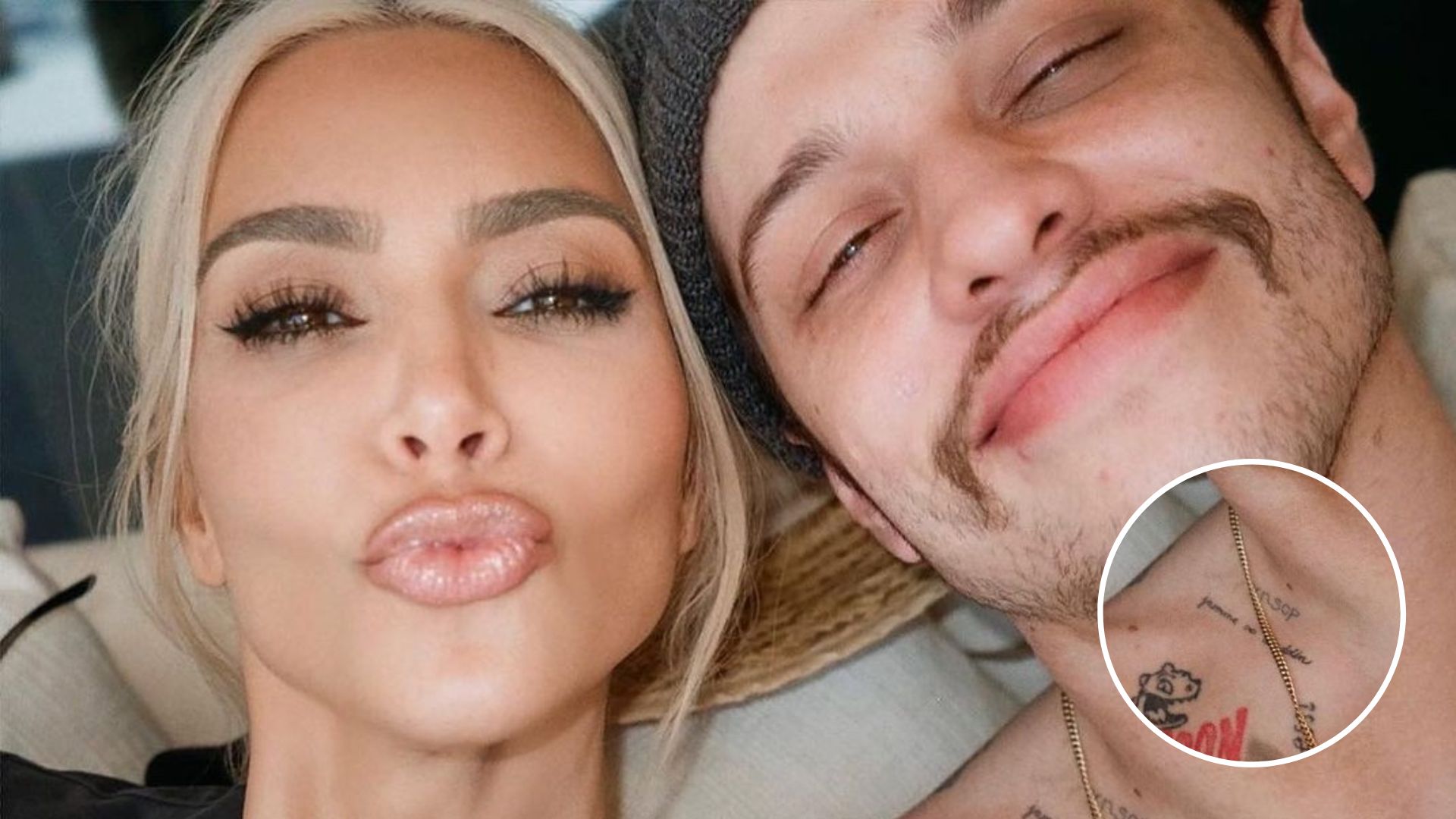Último romântico? Pete Davidson não tem só uma, mas quatro tatuagens para Kim Kardashian