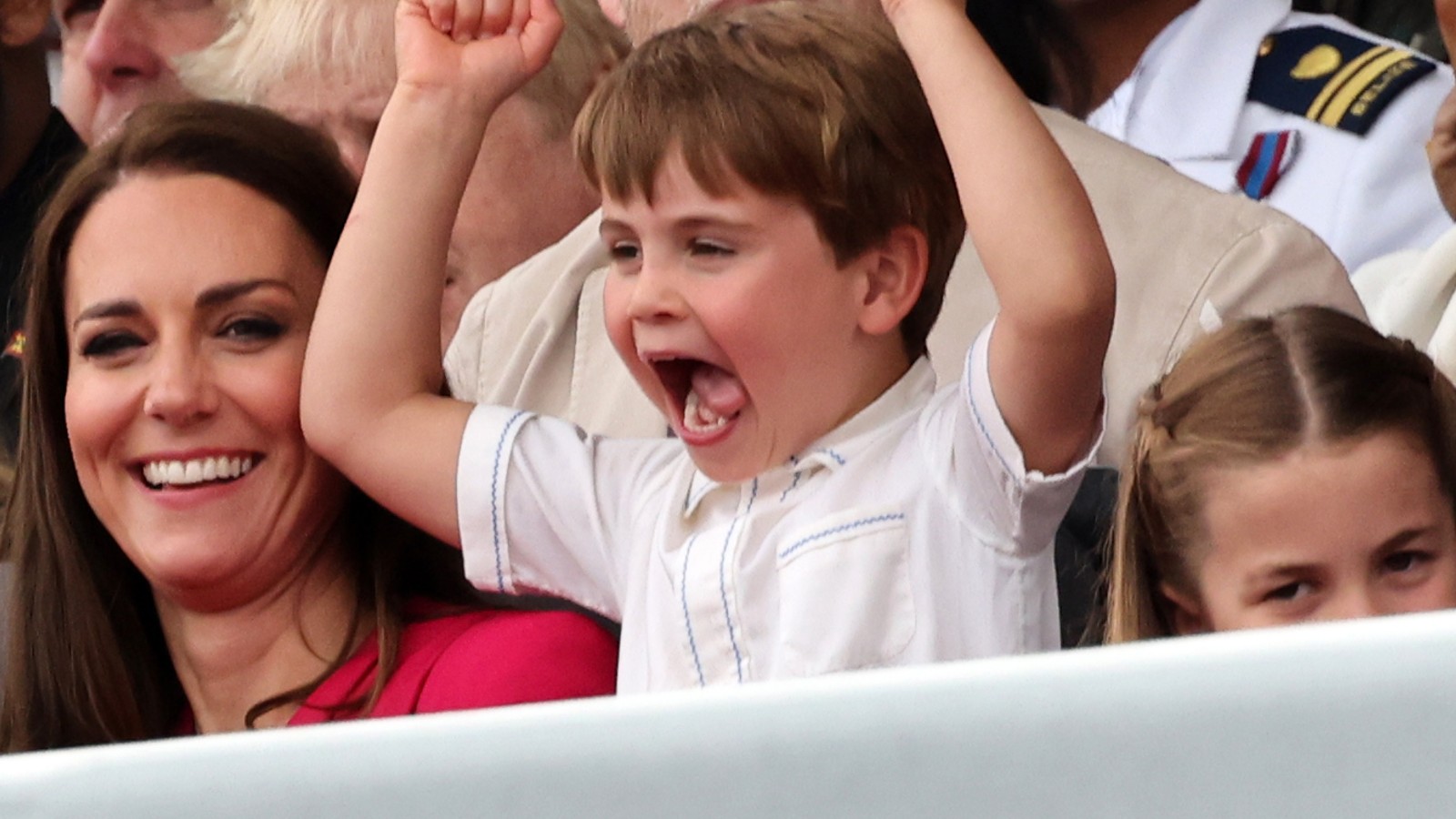 Kate Middleton, Louis e Charlotte.